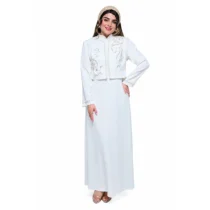 کت سارافون عروس کد 301 سفید